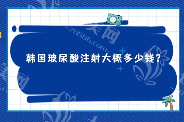 韩国玻尿酸注射大概多少钱？2025年韩国注射详细价格分享
