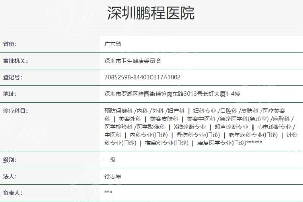 有人知道深圳鹏程整形医院口碑如何吗？来这儿找答案！