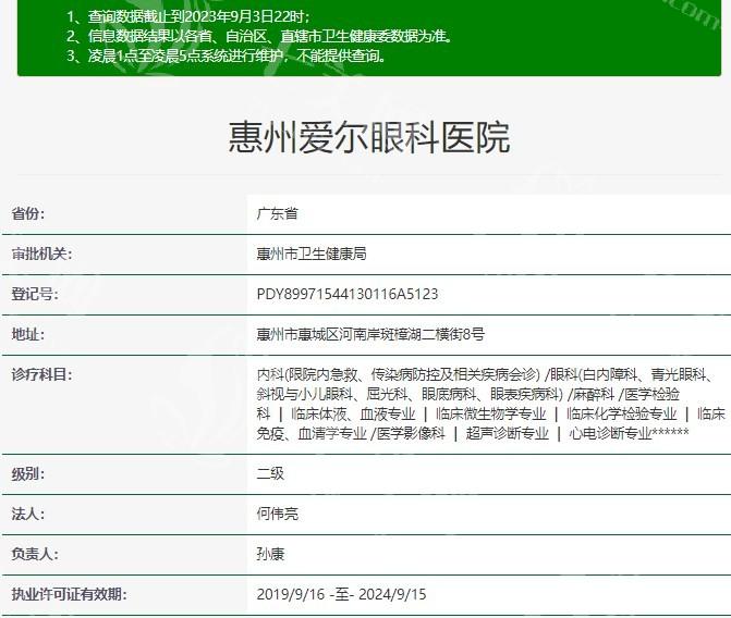 惠州爱尔眼科医院靠谱吗？连锁正规机构，近视手术/眼外伤诊疗医生团队经验足