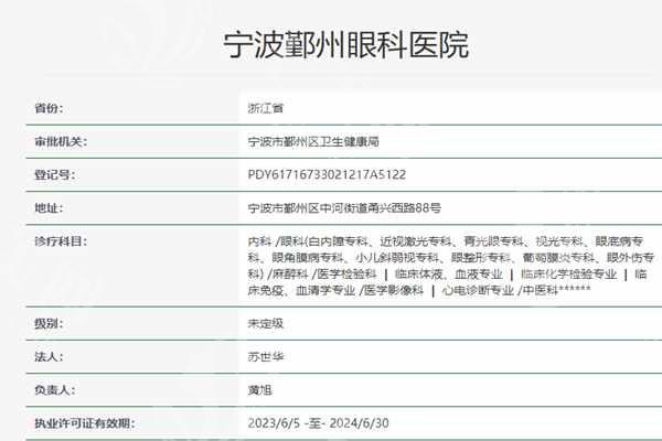 宁波鄞州华厦眼科医院怎么样？医院地址及医疗资质详情一览
