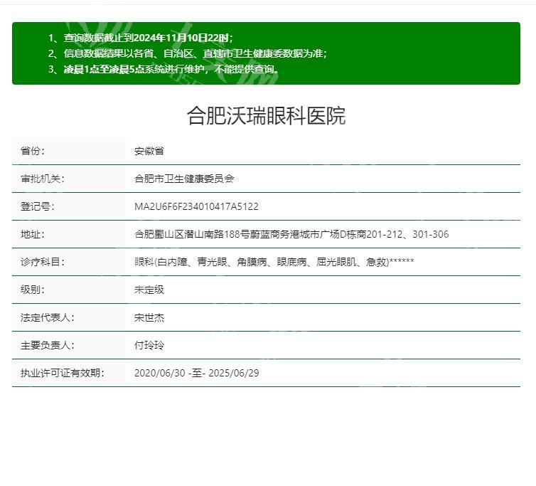 合肥沃瑞眼科医院靠谱吗？专业设备与专家团队，打造优质眼科诊疗体验