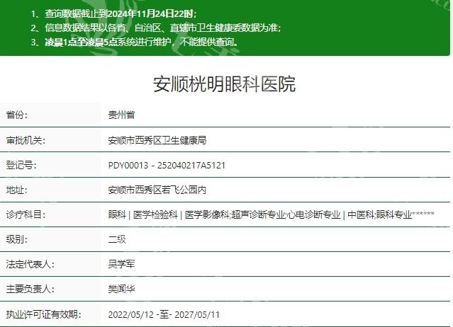 贵州安顺光明眼科医院靠谱吗？本地老牌机构，屈光矫正和青光眼诊疗价格亲民